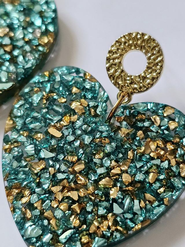 KISS&#039;KISS aux éclats turquoises et dorés