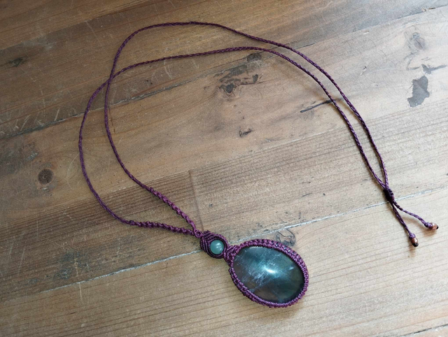 Sautoir Fluorite Prune