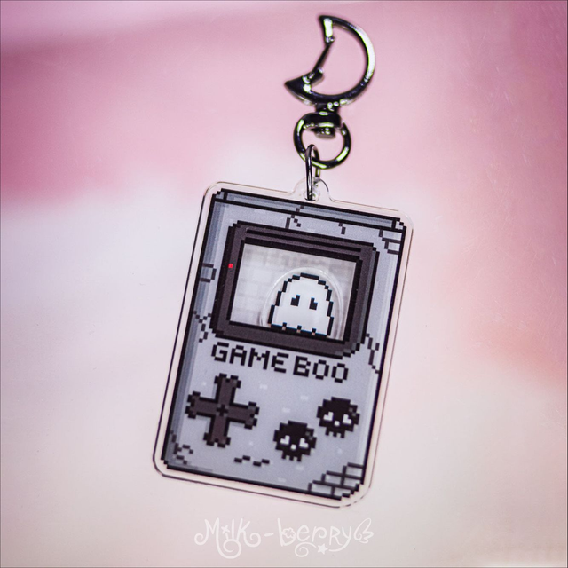 Porte-clé Shaker Game Boo gameboy fantôme