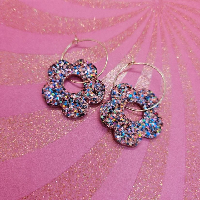 BO en cuir &amp; paillettes &quot;Louises&quot; 