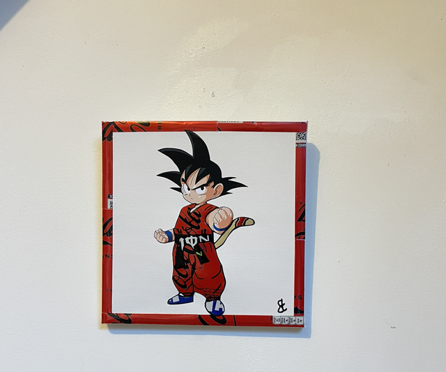 Tableau Sangoku Dragon Ball Z 20x20 cm