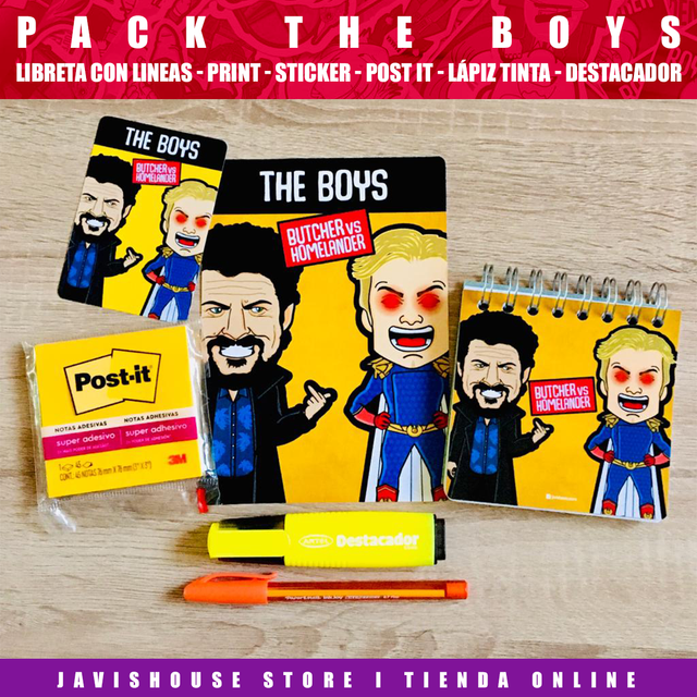 Pack Papelería The Boys