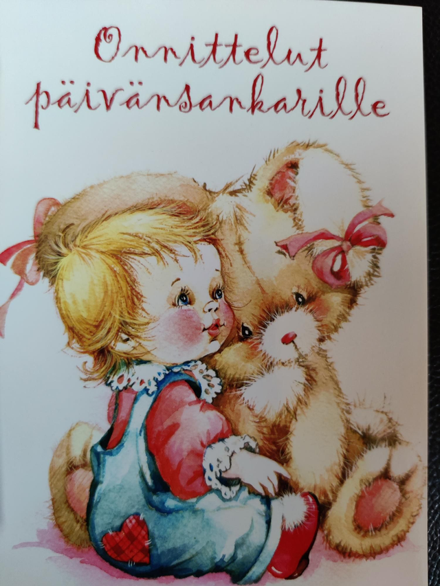 Postikortti Onnittelut päivänsankarille