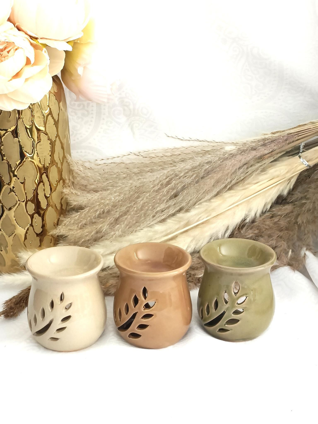 Brûle parfum décor feuilles