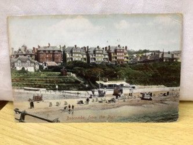 Boscombe from the Pier, Dorset, Posted 1914 Frith's Series Postcard. Our Ref  No. R351 £3.25