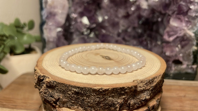 Bracelet QUARTZ ROSE 4mm
