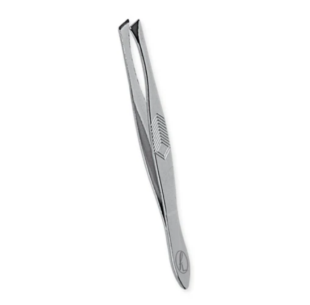 Fine Lines Tweezer Chrome 9cm Angled (202-09)