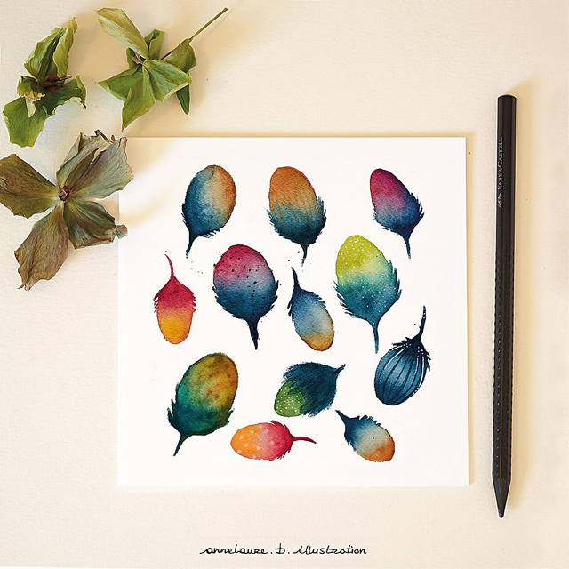 Carte &quot;Plumes&quot;