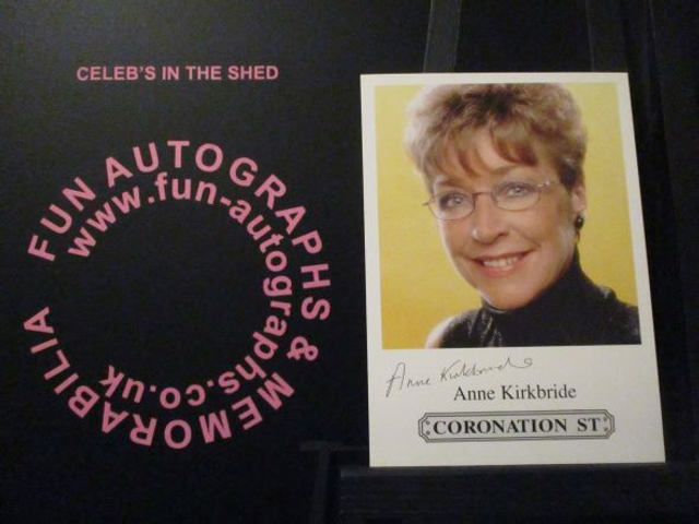 Anne Kirkbride (Deirdre Barlow) Original Coronation Street Pre-Print Cast Card
