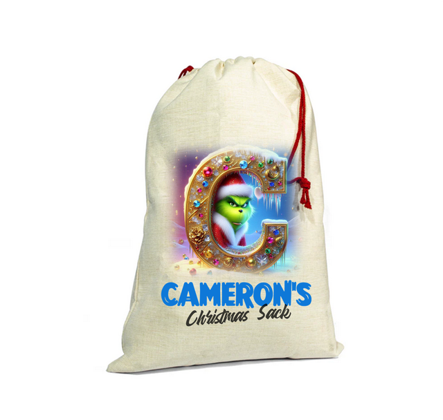 Christmas Santa Sack - Grinch