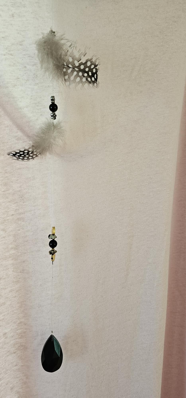 Attrape-soleil Plumes noires – Création Vibratoire