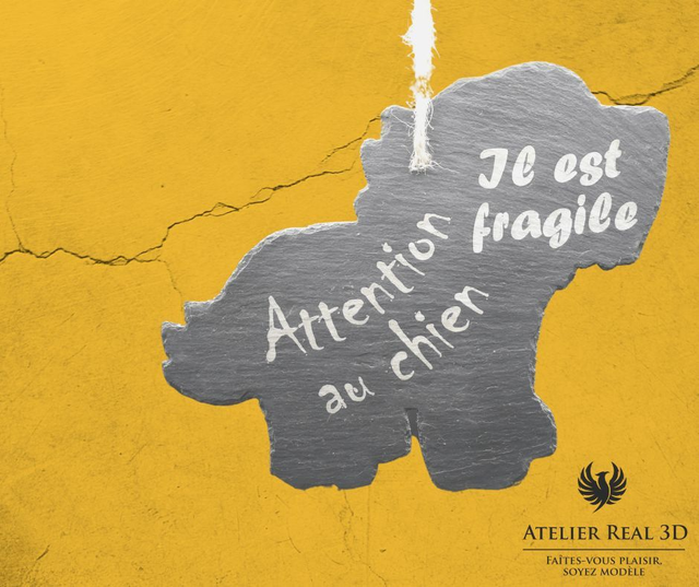 ardoise avec découpe personnalisée