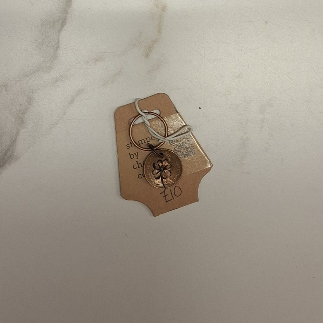 Handstamped Keyring