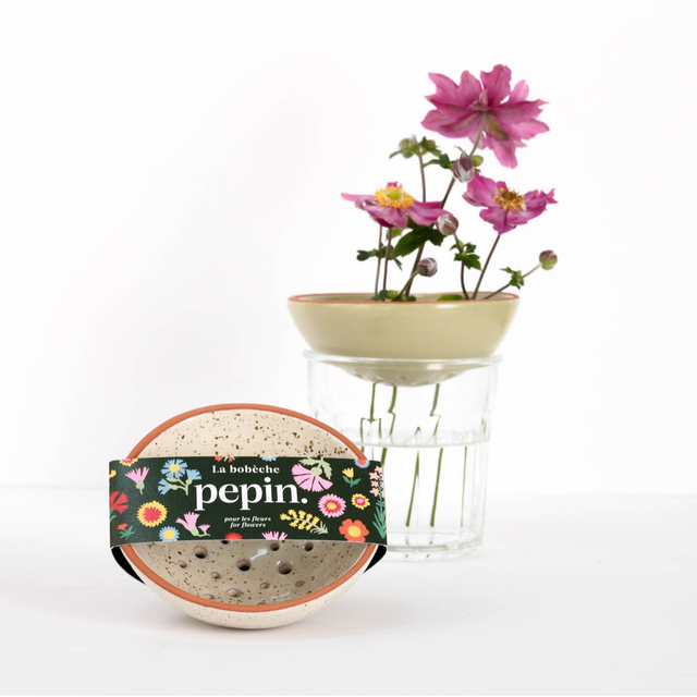 Bobèche - blanc grainé