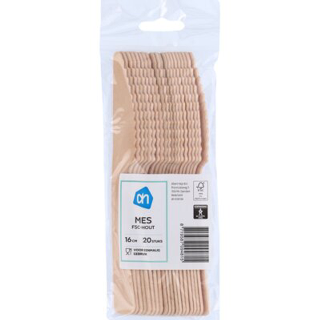 Houten mes 20 stuks 