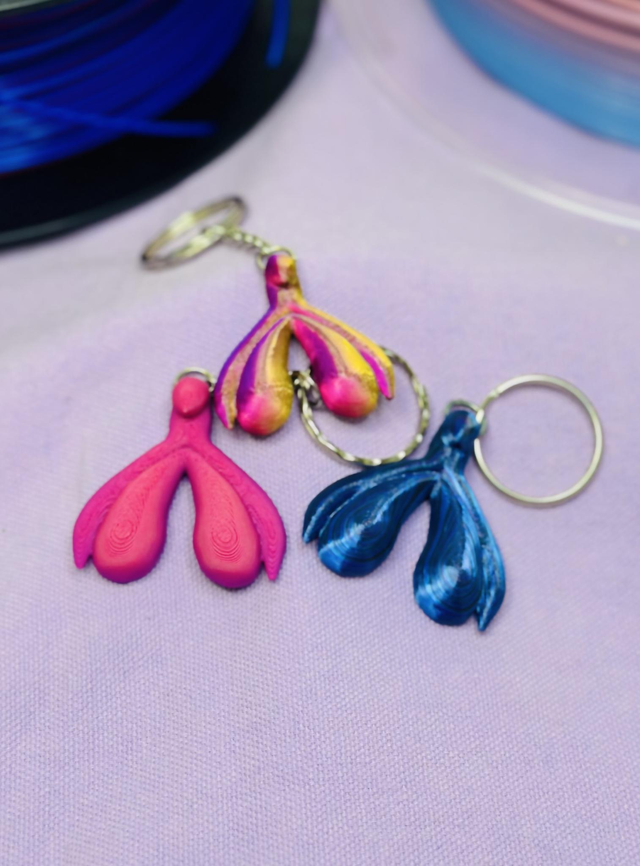 Porte clés Clitoris 3D