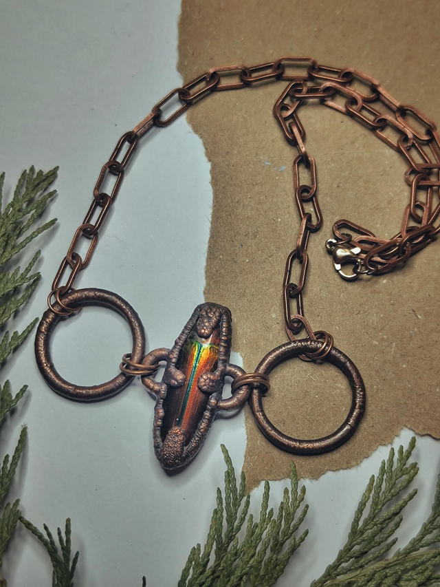 Jewellery Beetle Copper Choker 