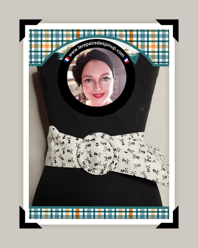 Ceinture réglable rockabilly 