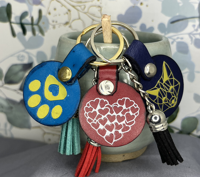 Porte-clés - Rond de cuir