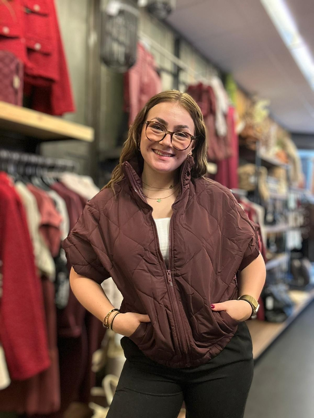 Bodywarmer Felice bordeaux