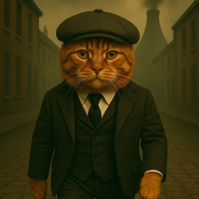 Ginger Cat Framed Canvas Peaky Pets