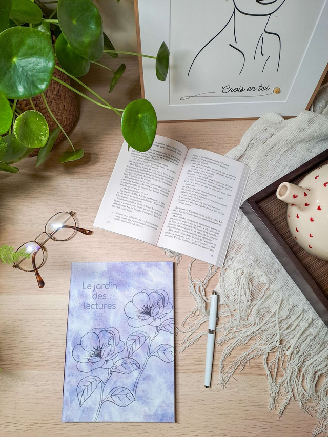 Le jardin des lectures aux camélias givrés