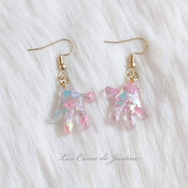 Boucles d&#039;oreilles gants Mickey pop&#039;s 