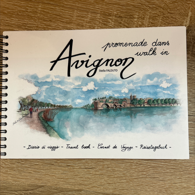 Livre aquarelles Avignon, Nîmes, Arles 