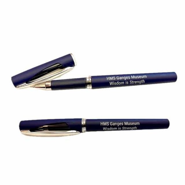 2.15 Pen with Cap, Soft Feel, Blue