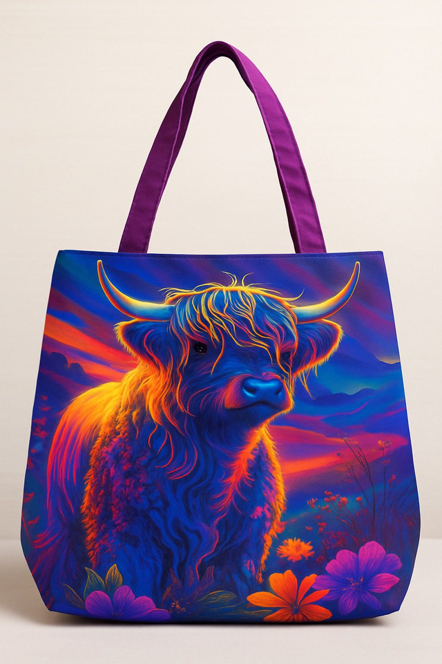 Highland Cow Tote