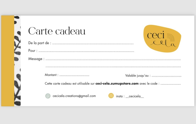 Carte Cadeau