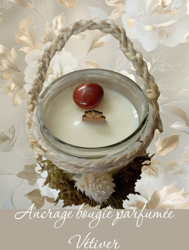 Bougie Ancrage parfumée au Vetiver