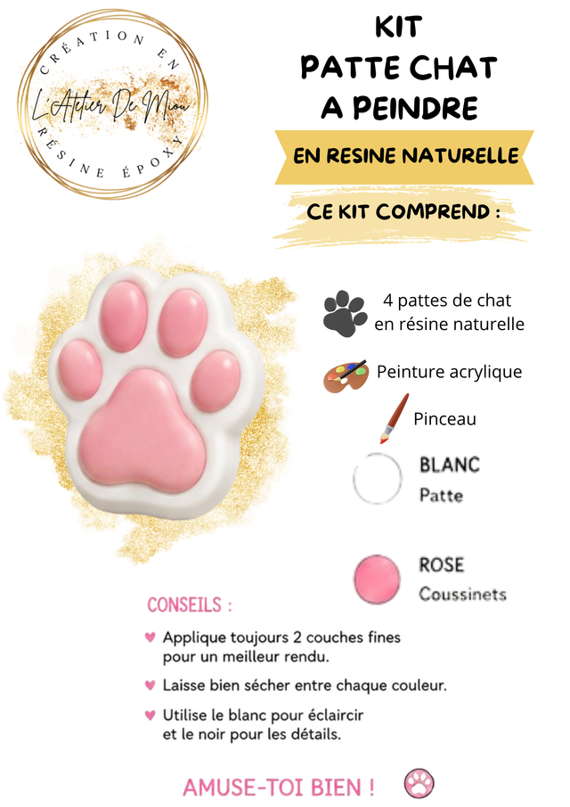 Kit de Peinture Pattes De Chat