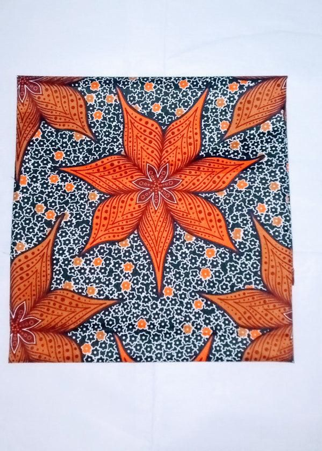 African Autumn Drop Print Cushion Cover