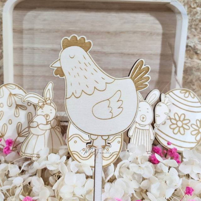 Décoration gâteau - POULE