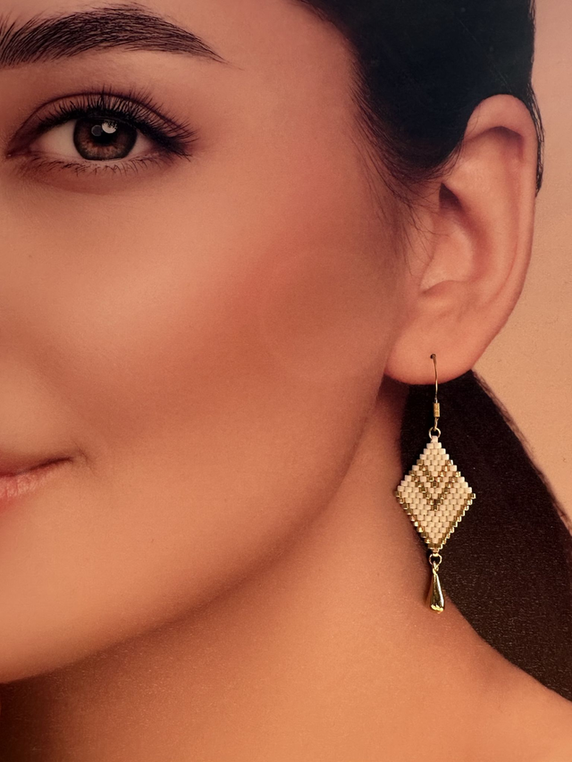 Boucles d'oreilles MILLY (bicolore)