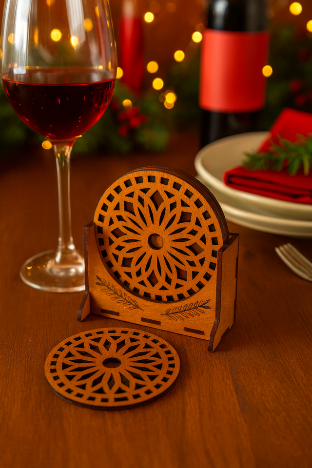 Lot de 6 Dessous de verre MEDLEY avec Boitier