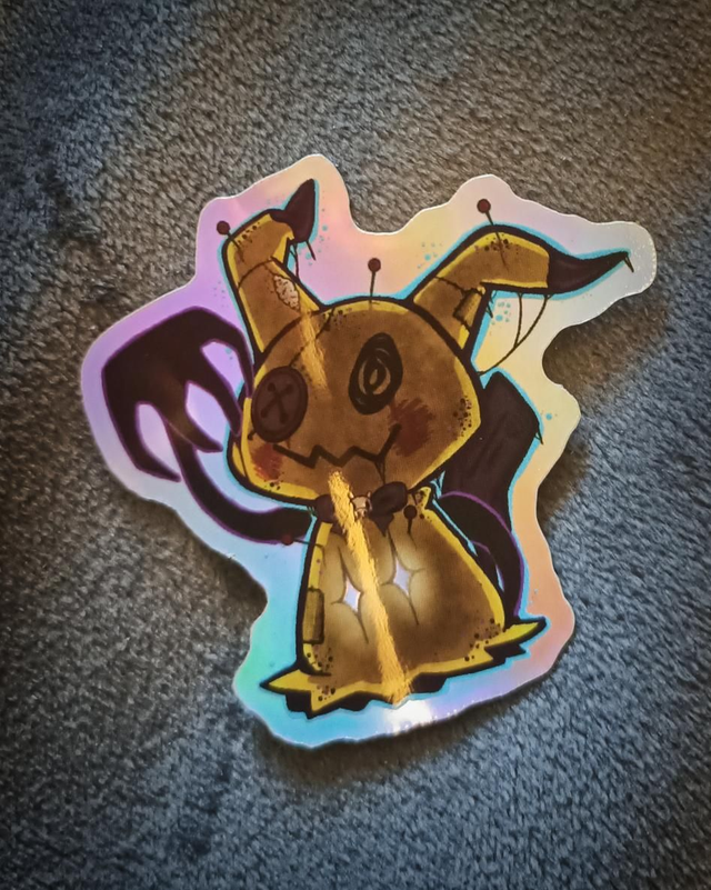 Stickers Holographique poupée