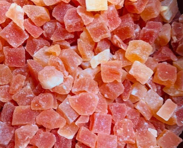 Gedroogde papaya