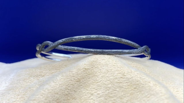 L ・ Bracelet Jonc・Texturé Bois₁