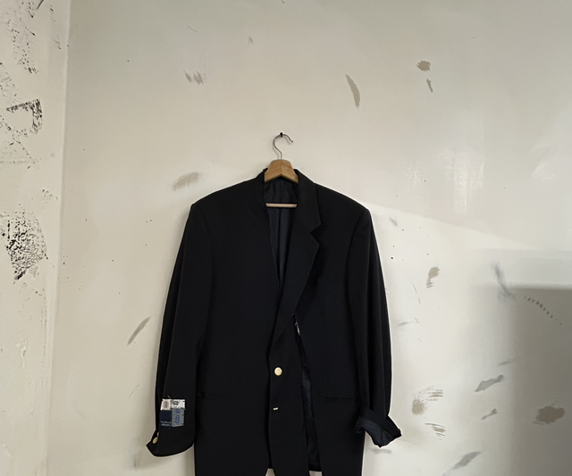 Reworked giacca elegante con spacco 