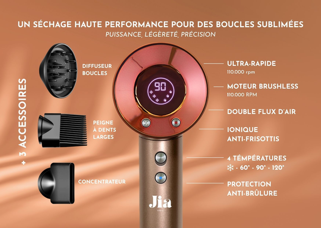 Ionische haardroger (Beschikbaar alleen in pre-order)