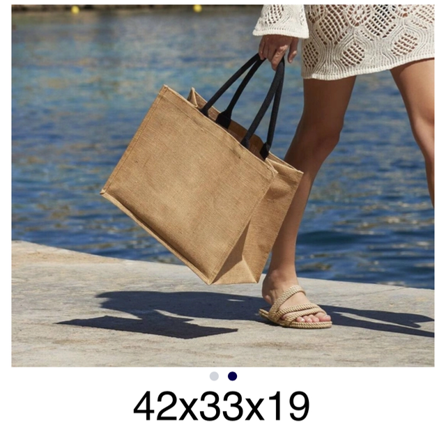 Sac cabas sans toile blanche