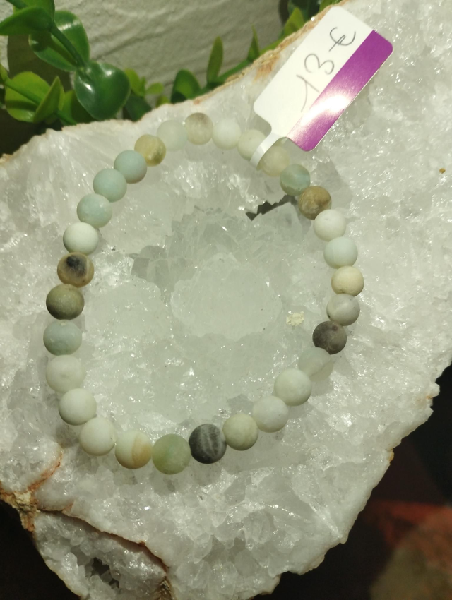 Bracelet Amazonite Multicolore 6mm