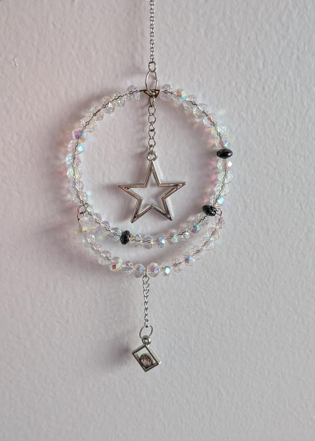 Celestial star and hoop suncatcher 
