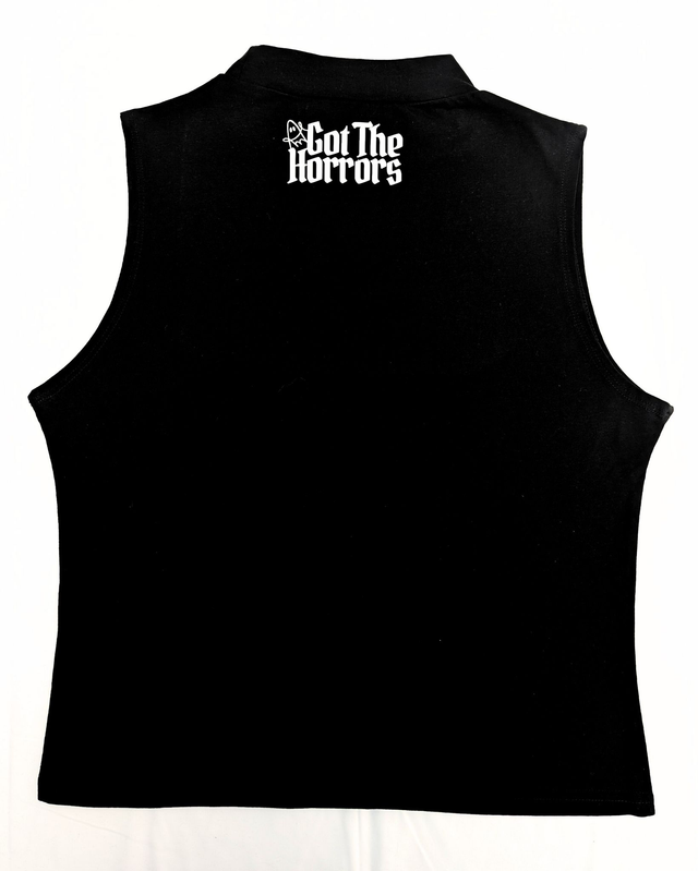 Expensive & Difficult High Neck Crop Top