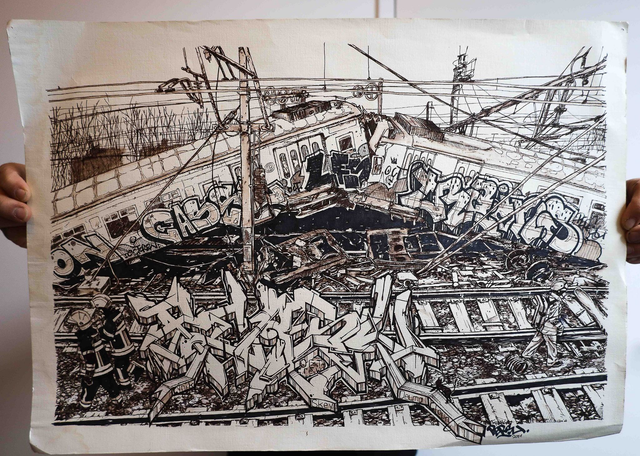 Dessin original - On Casse les Trains (2011)