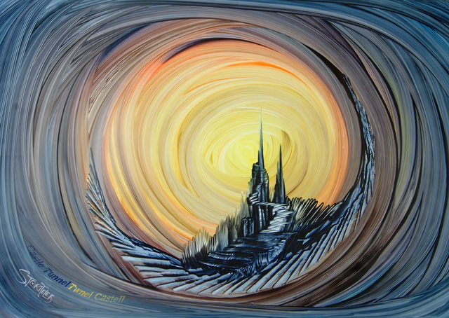 Tunnel Castle : Poster Print A3