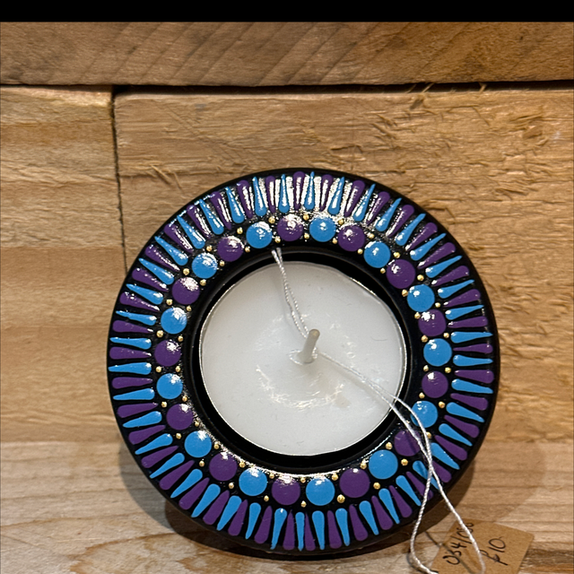 Hand Painted Tealight Holder 