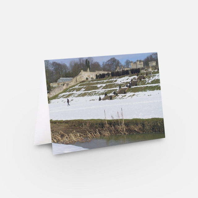 Easton Walled Garden landscape Christmas greeting card